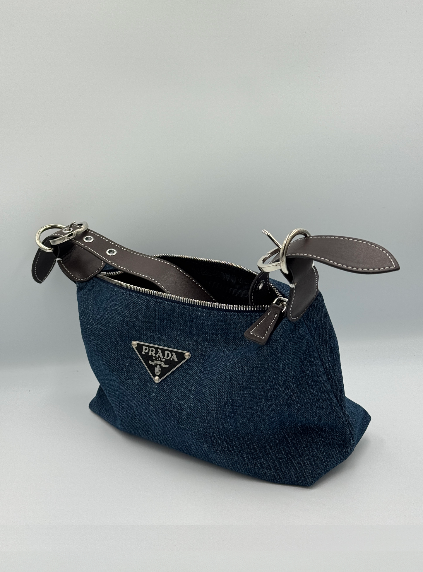 Prada Denim Shoulder Bag