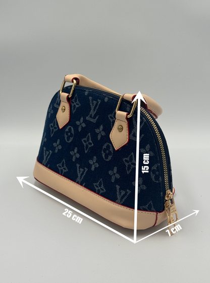 Louis Vuitton Alma BB Denim Blue