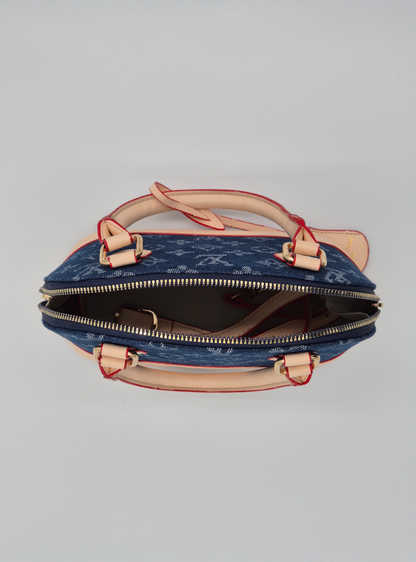 Louis Vuitton Alma BB Denim Blue
