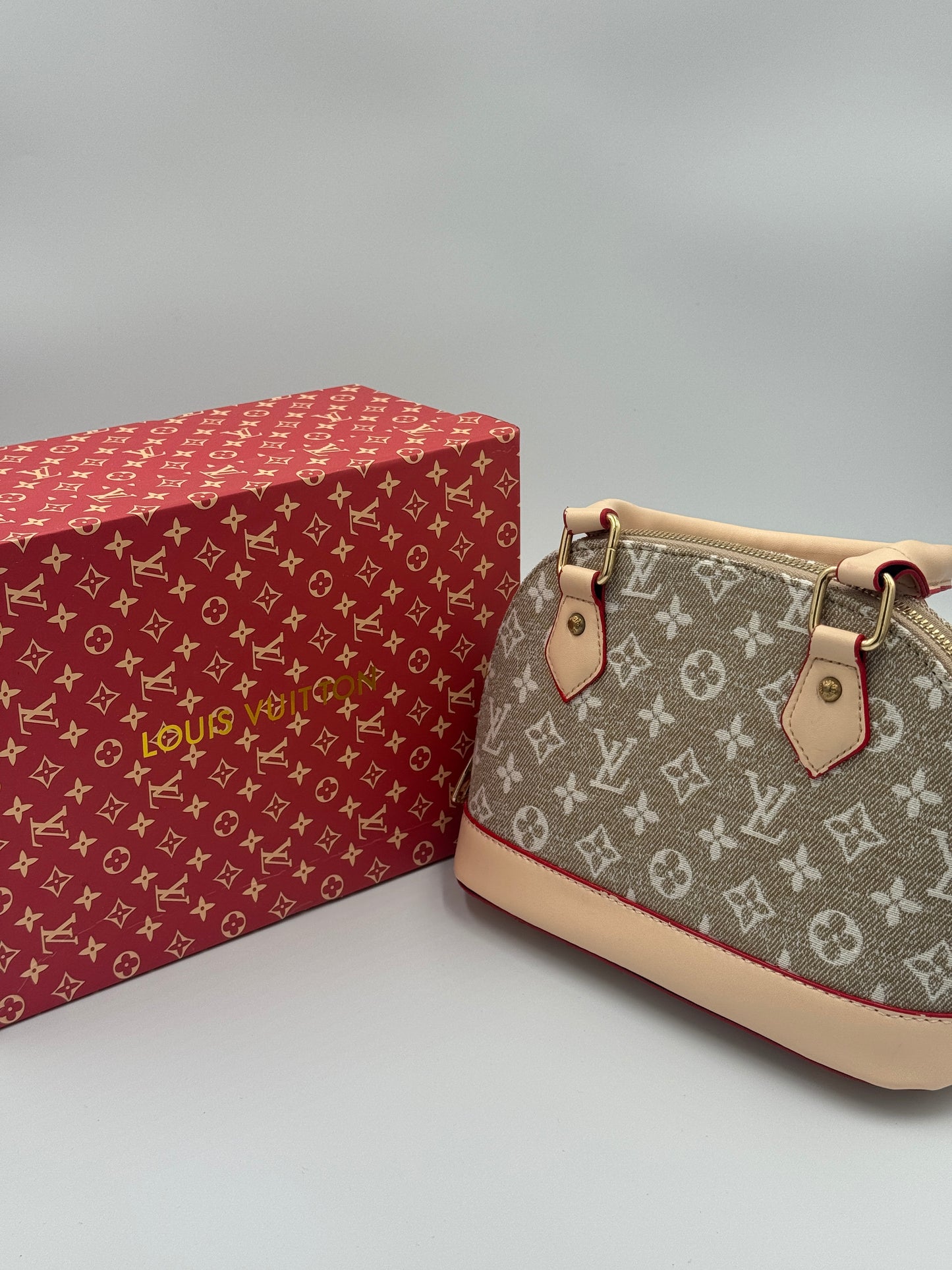 Louis Vuitton Alma BB Denim Beige