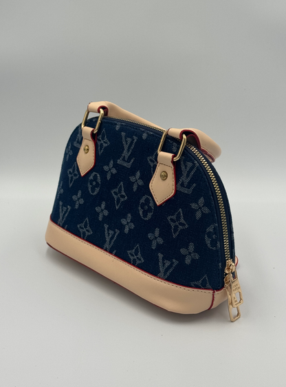 Louis Vuitton Alma BB Denim Blue