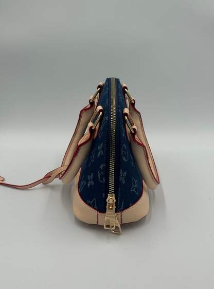 Louis Vuitton Alma BB Denim Blue