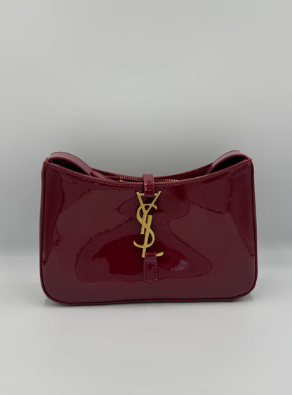 Saint Laurent Le 5 A 7 Burgundy Patent