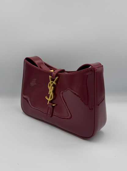 Saint Laurent Le 5 A 7 Burgundy Patent