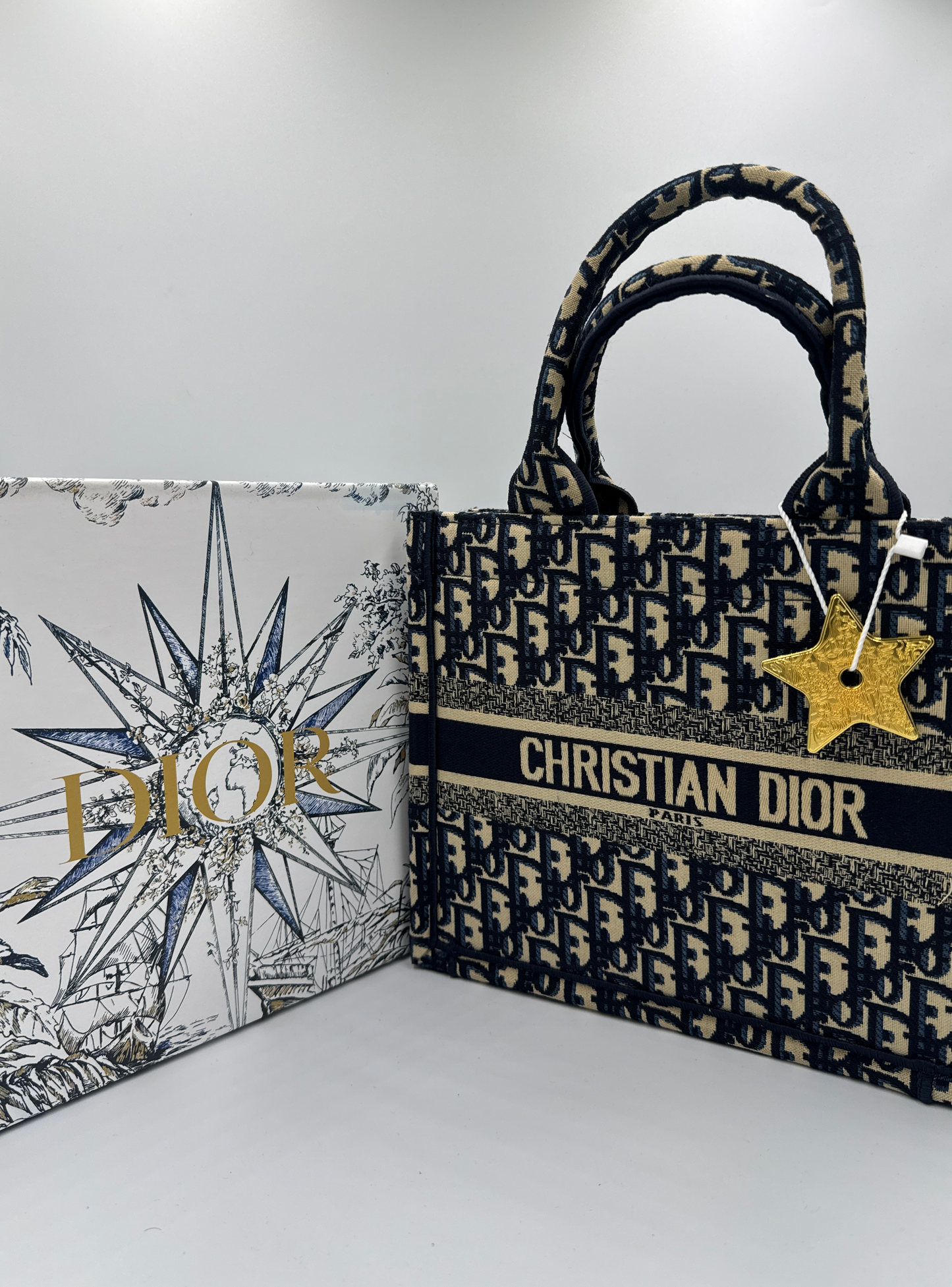 Dior Tote Bag Medium Blue