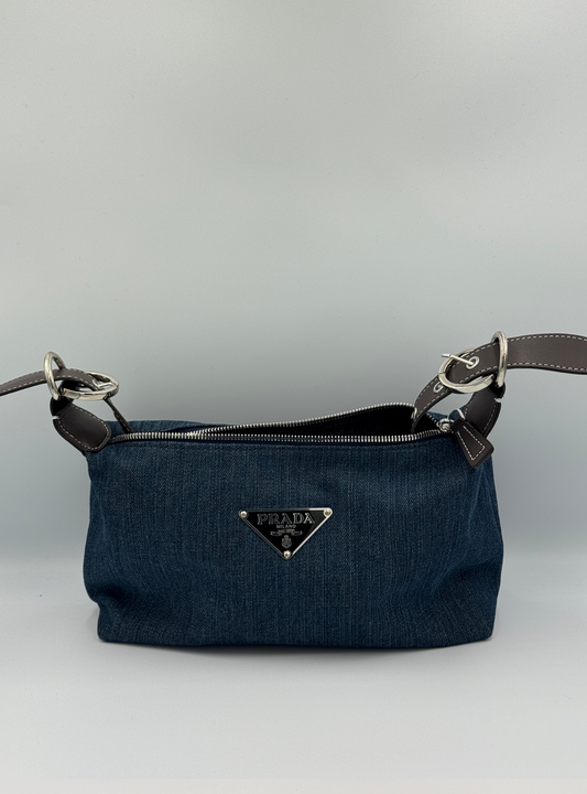 Prada Denim Shoulder Bag