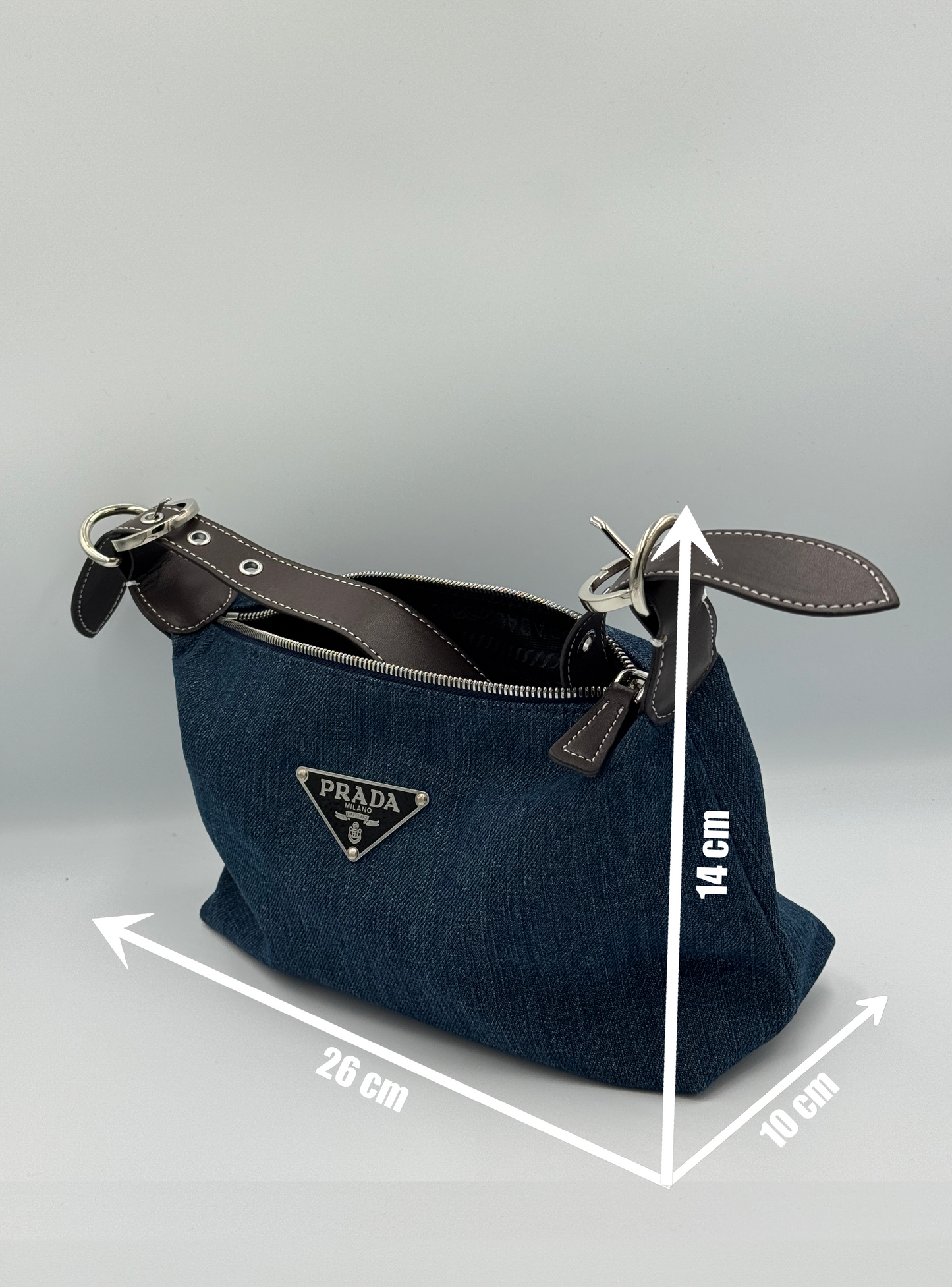 Prada Denim Shoulder Bag