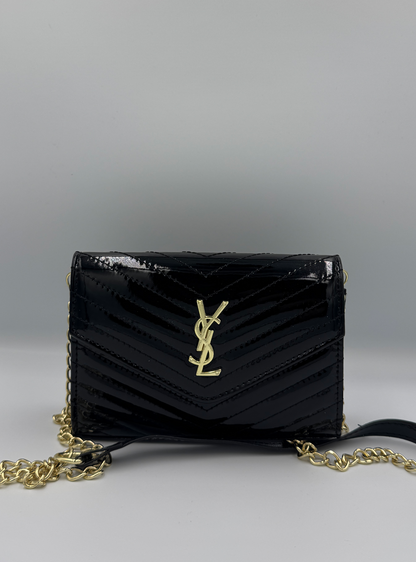 Saint Laurent Cassandre Flap Envelope Black