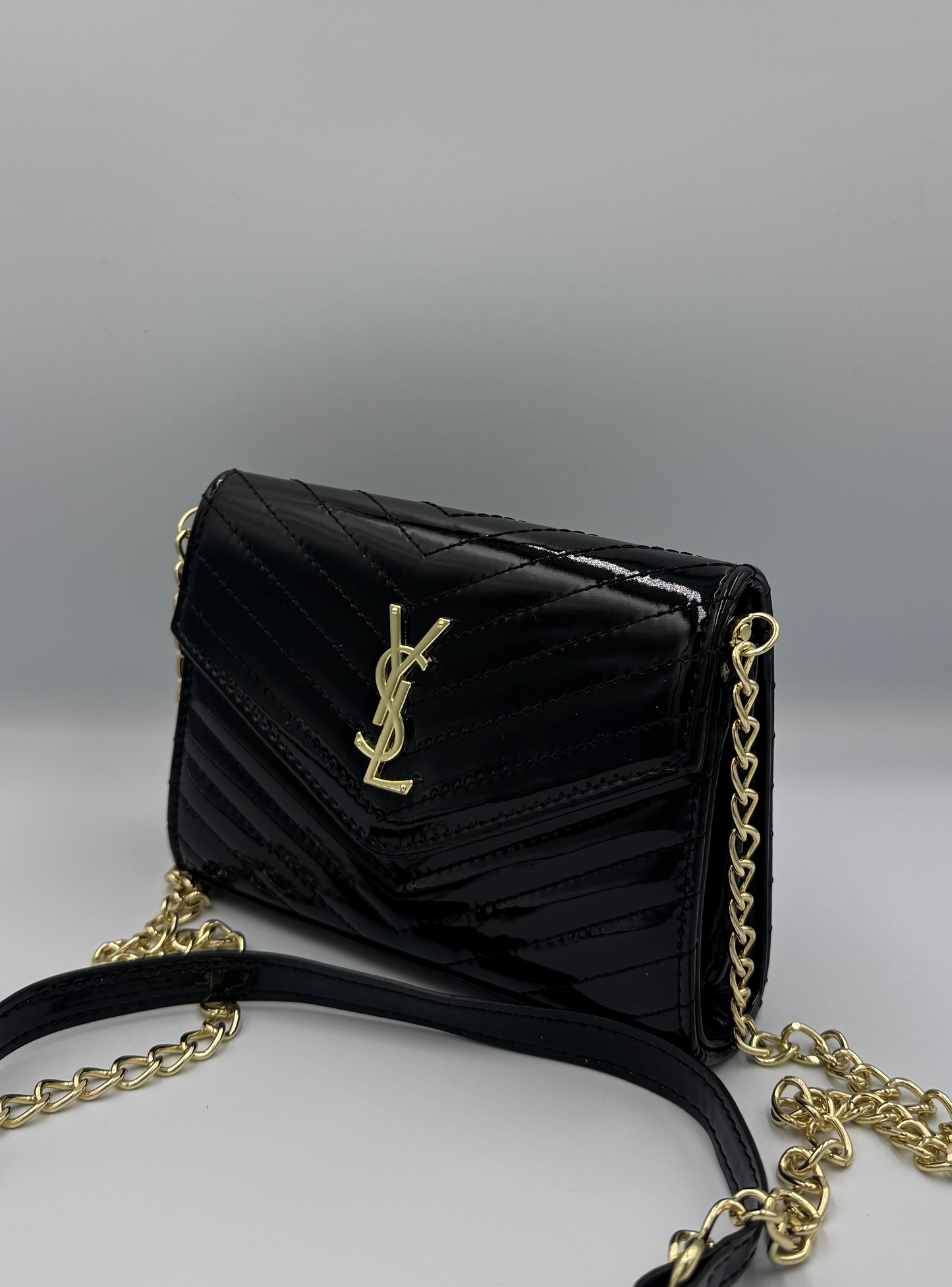 Saint Laurent Cassandre Flap Envelope Black