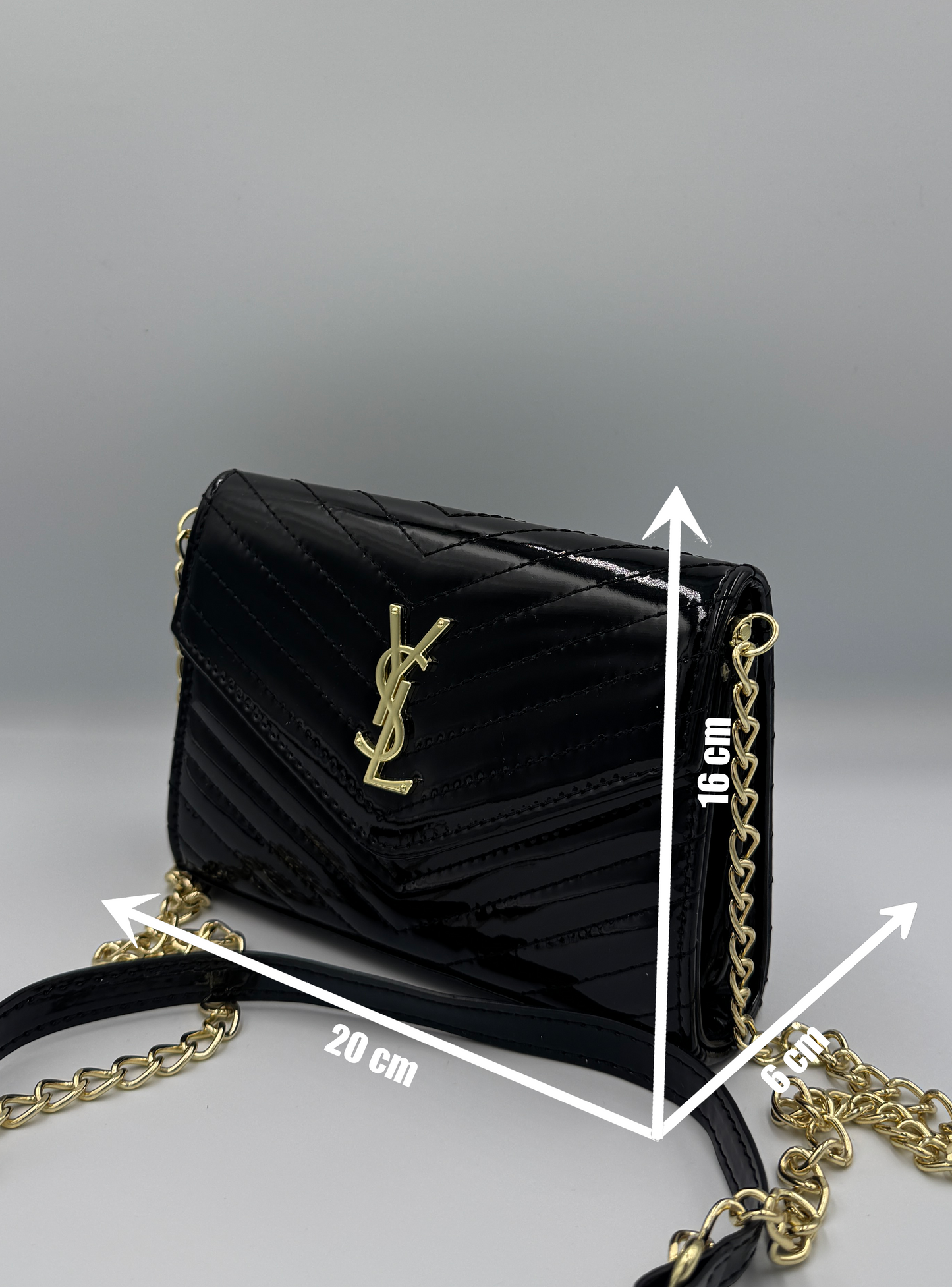 Saint Laurent Cassandre Flap Envelope Black