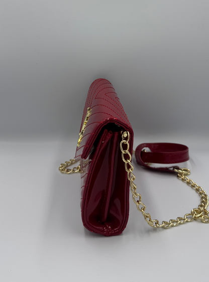 Saint Laurent Cassandre Flap Envelope Red