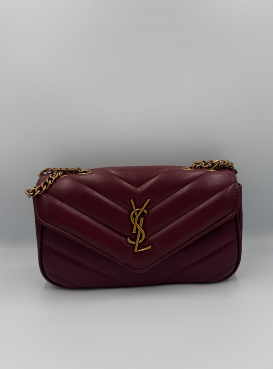 Saint Laurent Loulou Burgundy