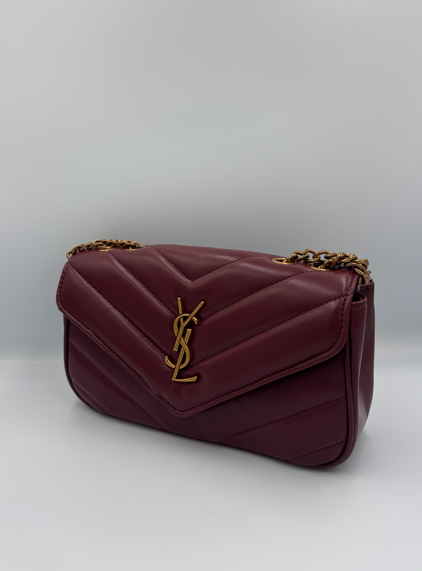 Saint Laurent Loulou Burgundy