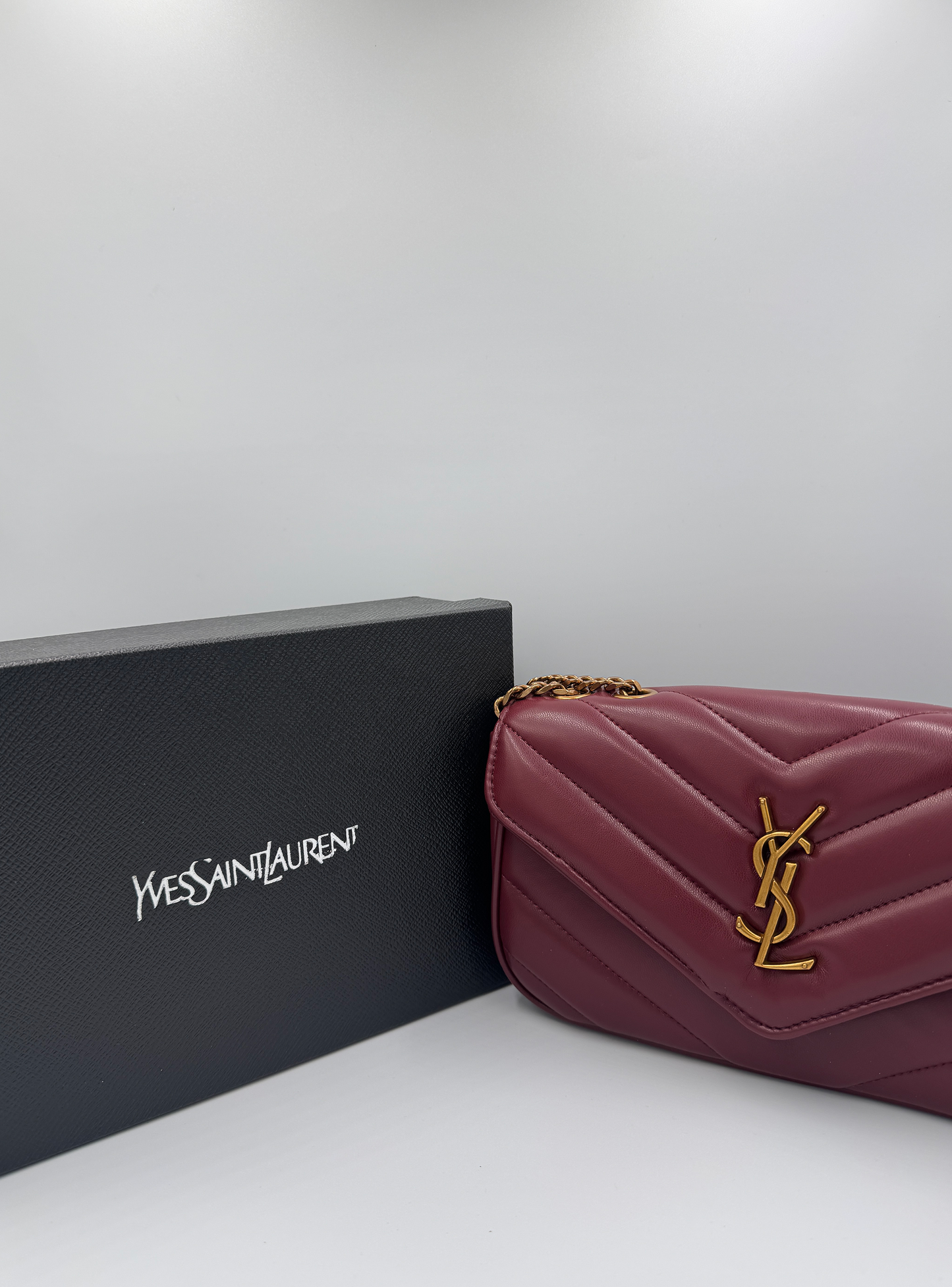 Saint Laurent Loulou Burgundy