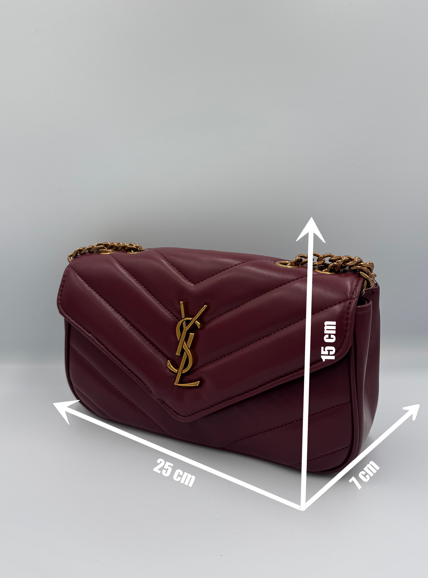 Saint Laurent Loulou Burgundy